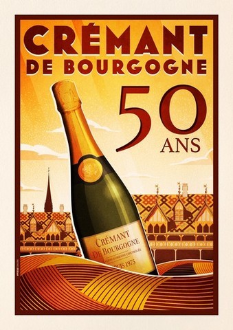 Affiche 50 ans du crémant